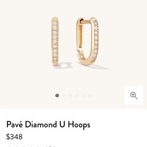 Mejuri Pavé Diamond Huggies